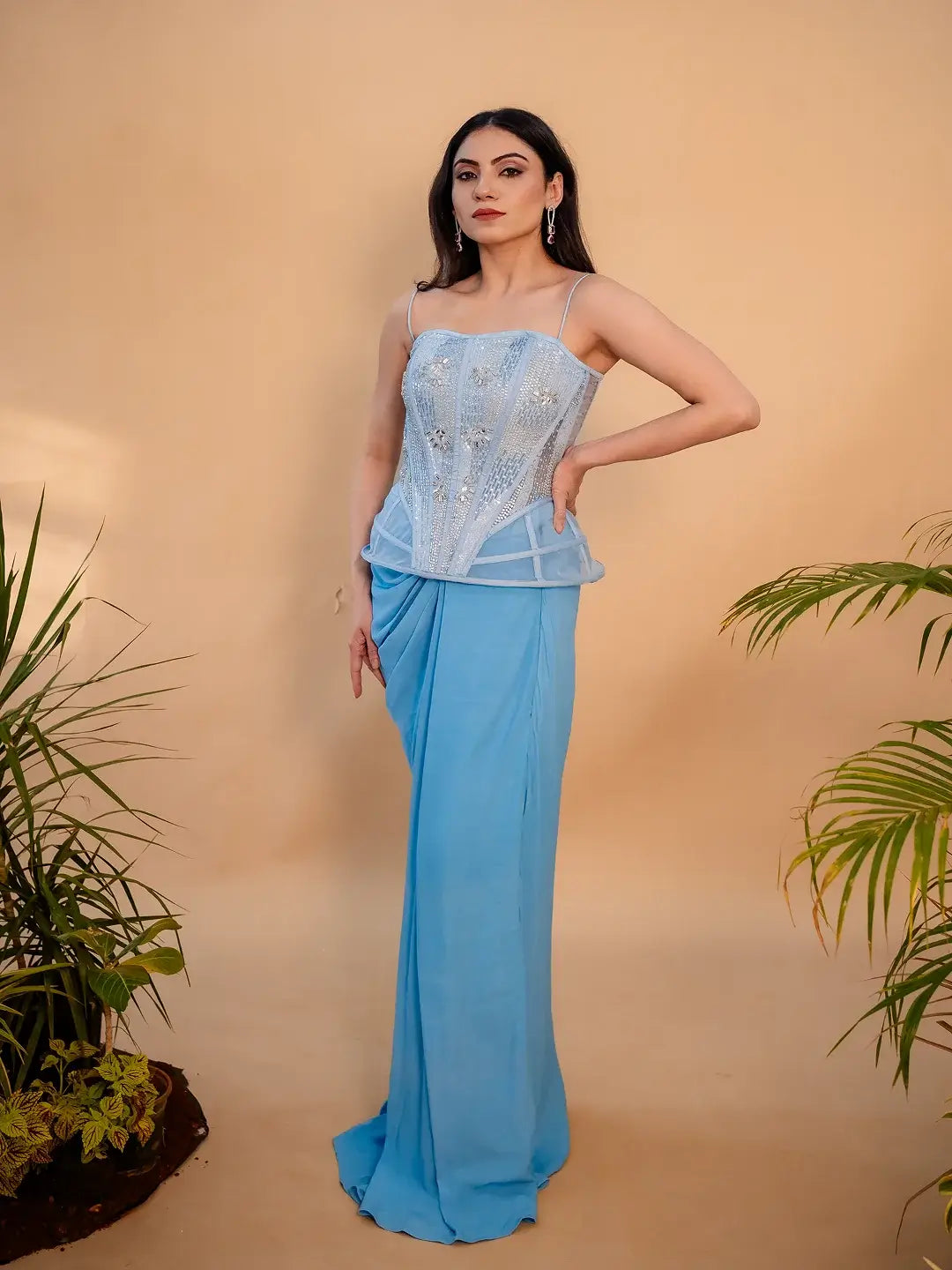 Kavya Embellished Corset Set