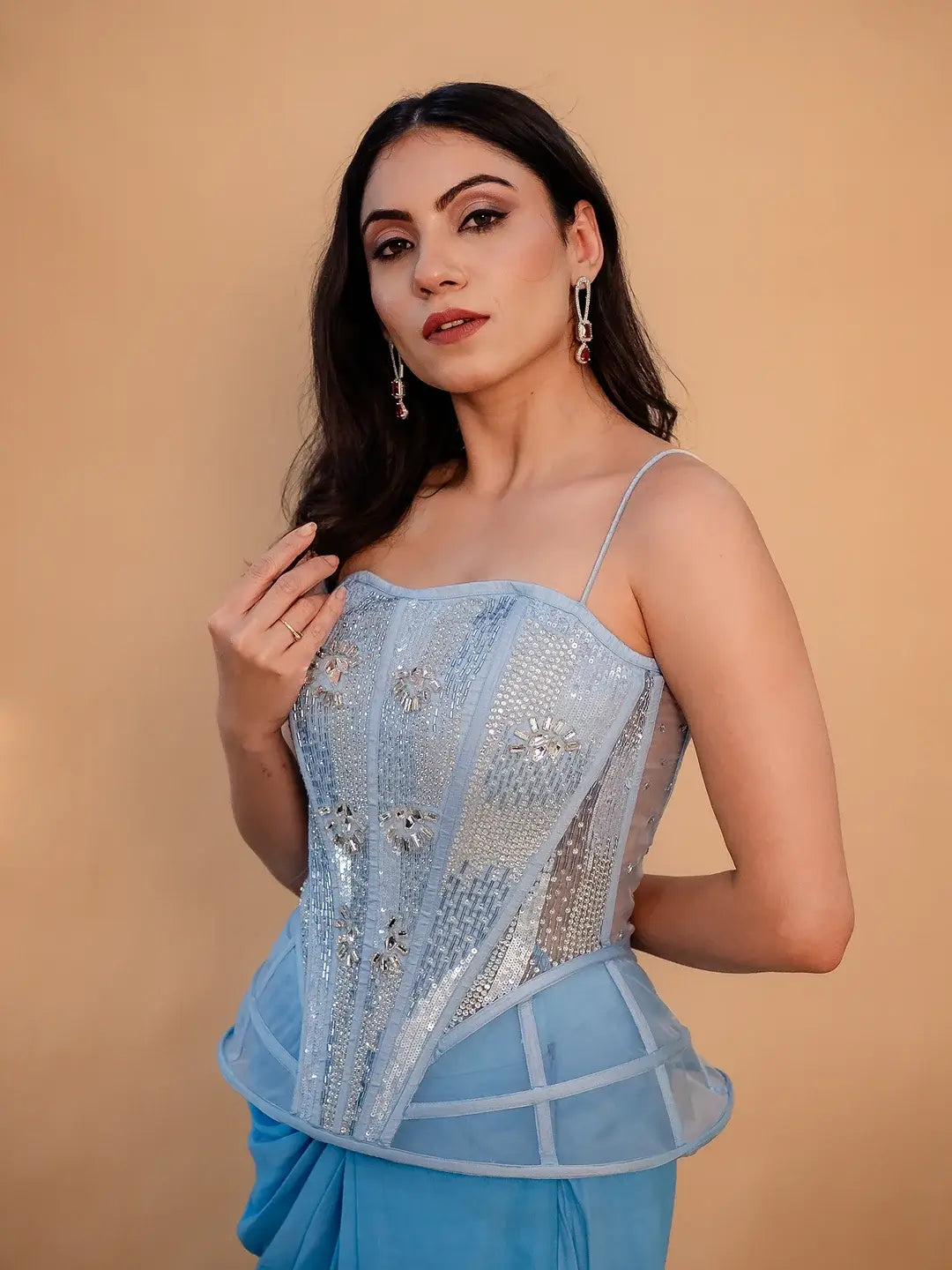 Kavya Embellished Corset Set