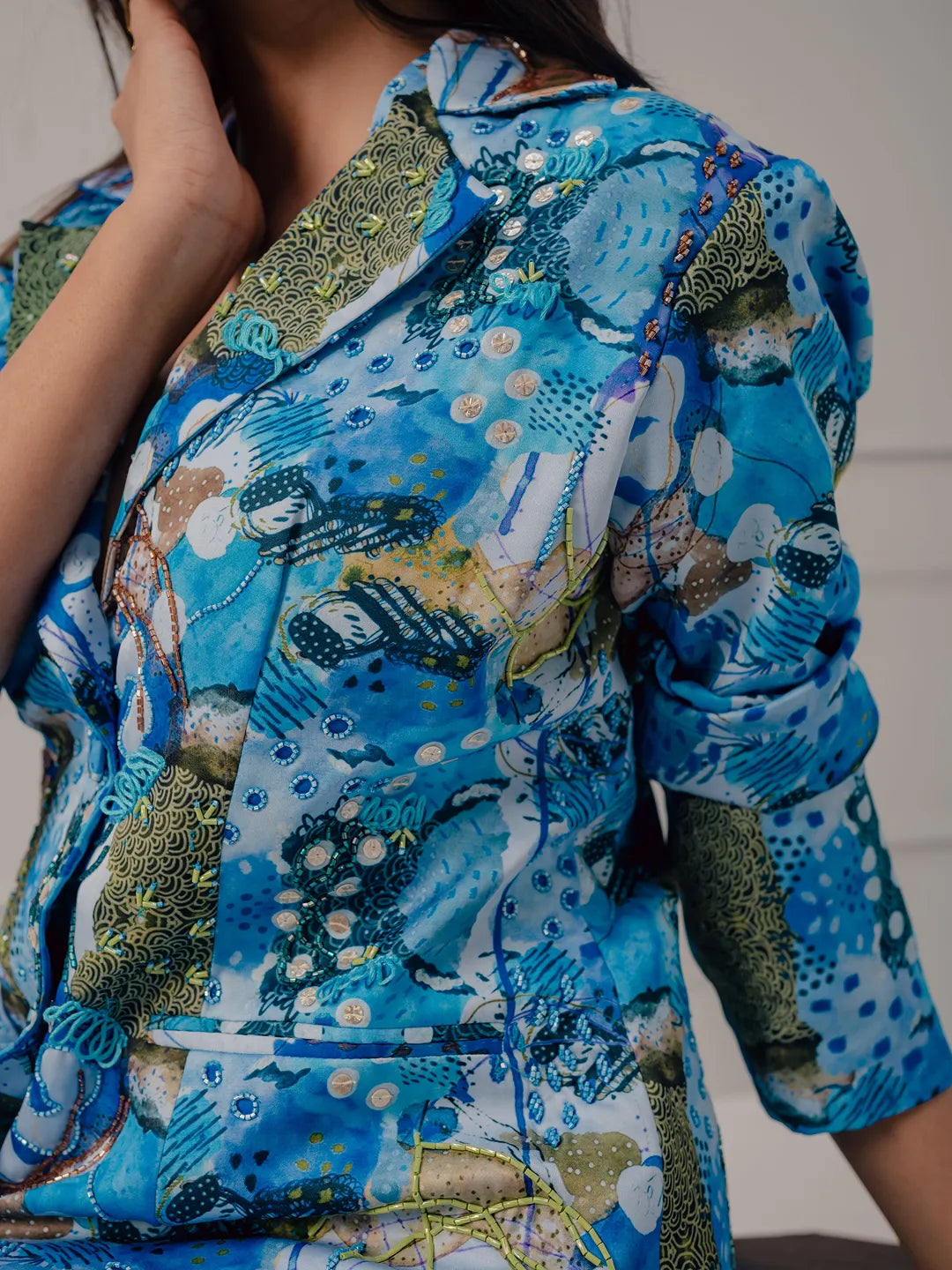 Sunrise Blue Blazer Dress
