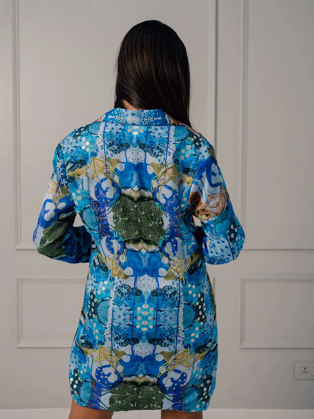 Sunrise Blue Blazer Dress