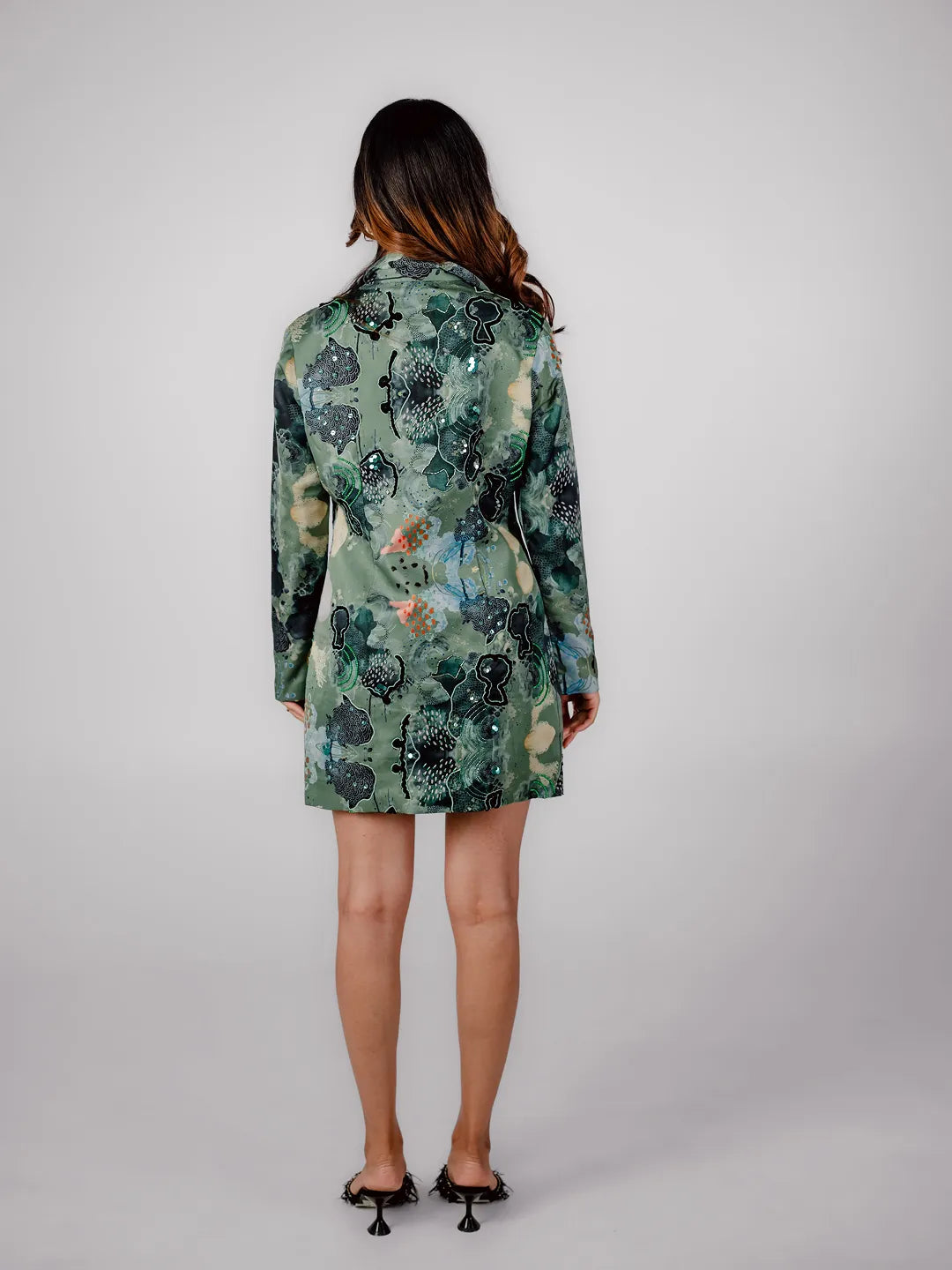 Midnight Doodle Blazer Dress