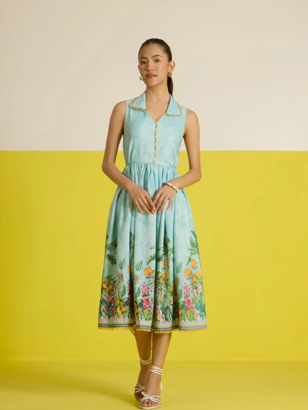 Costabella sleeveless midi dress