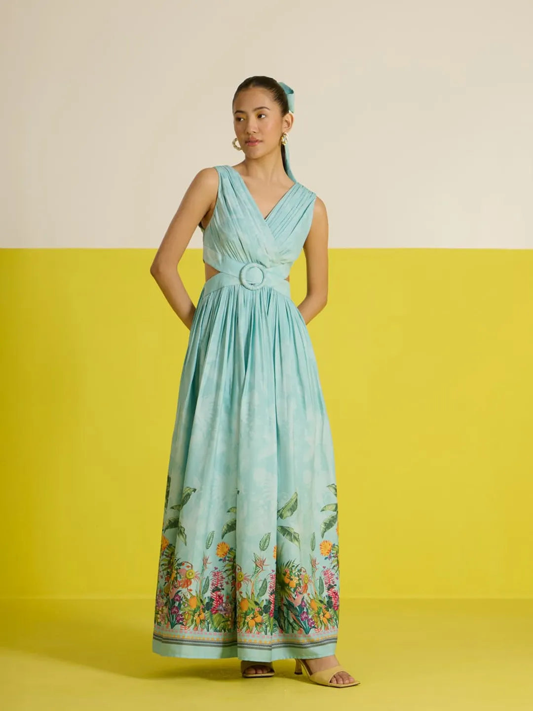 Costabella cutout maxi dress