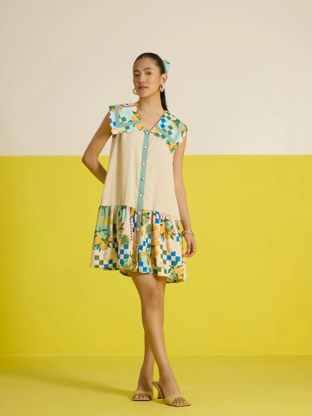 Sorrento collar statement dress