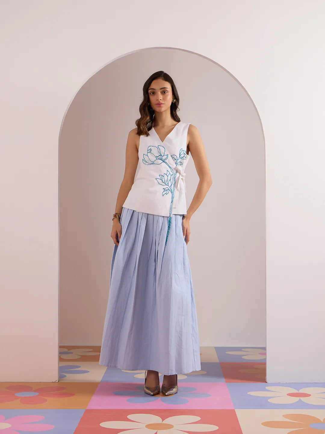 Blue horizon co-ord set