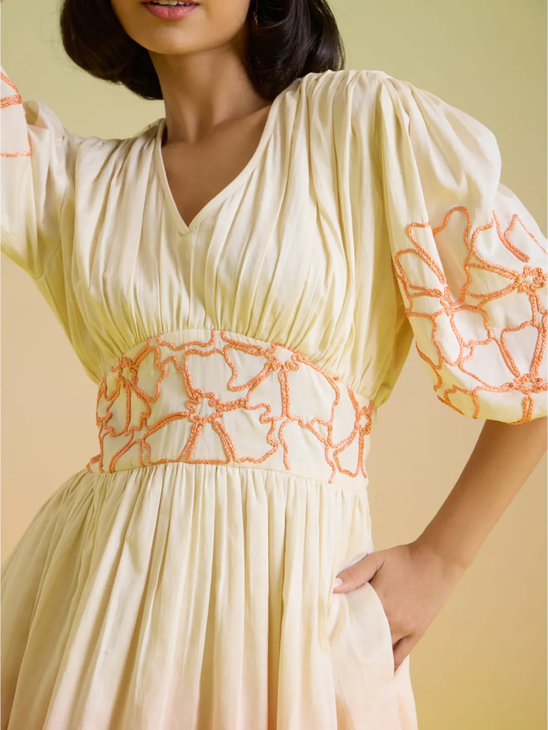 Sunset sorbet midi dress