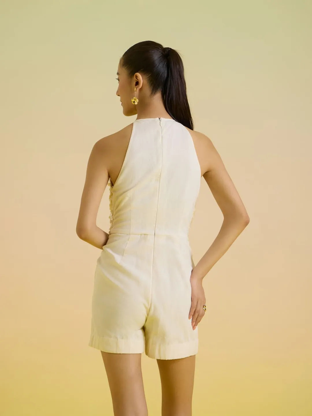 Ivory shell romper