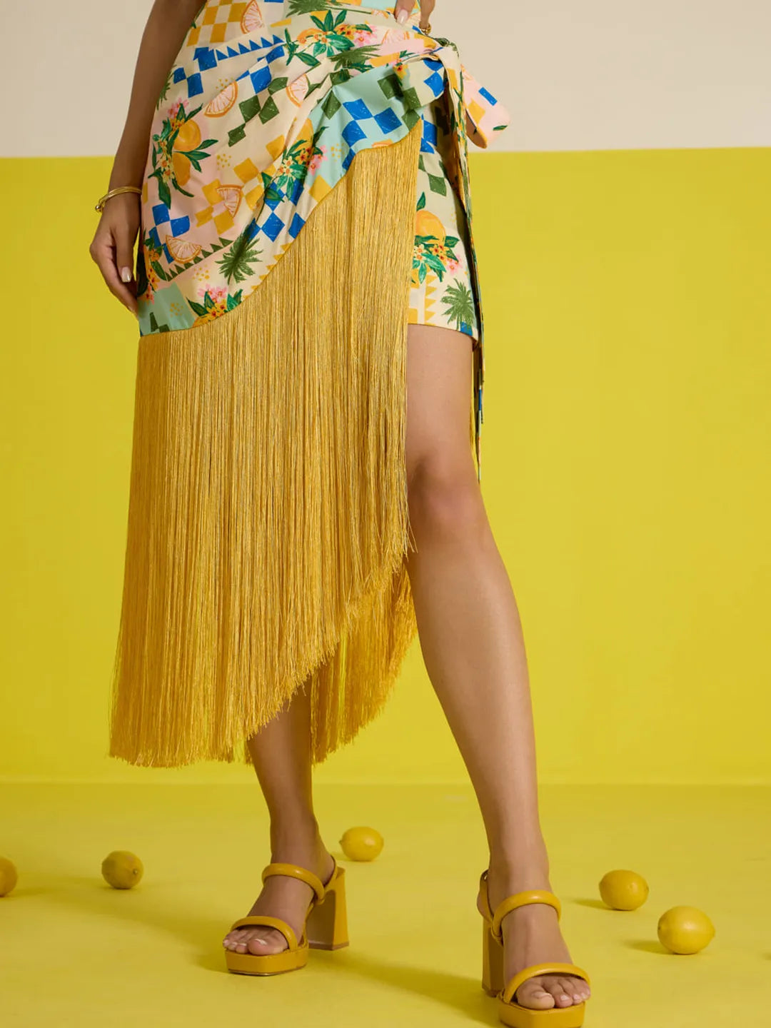 Sorrento fringes skirt