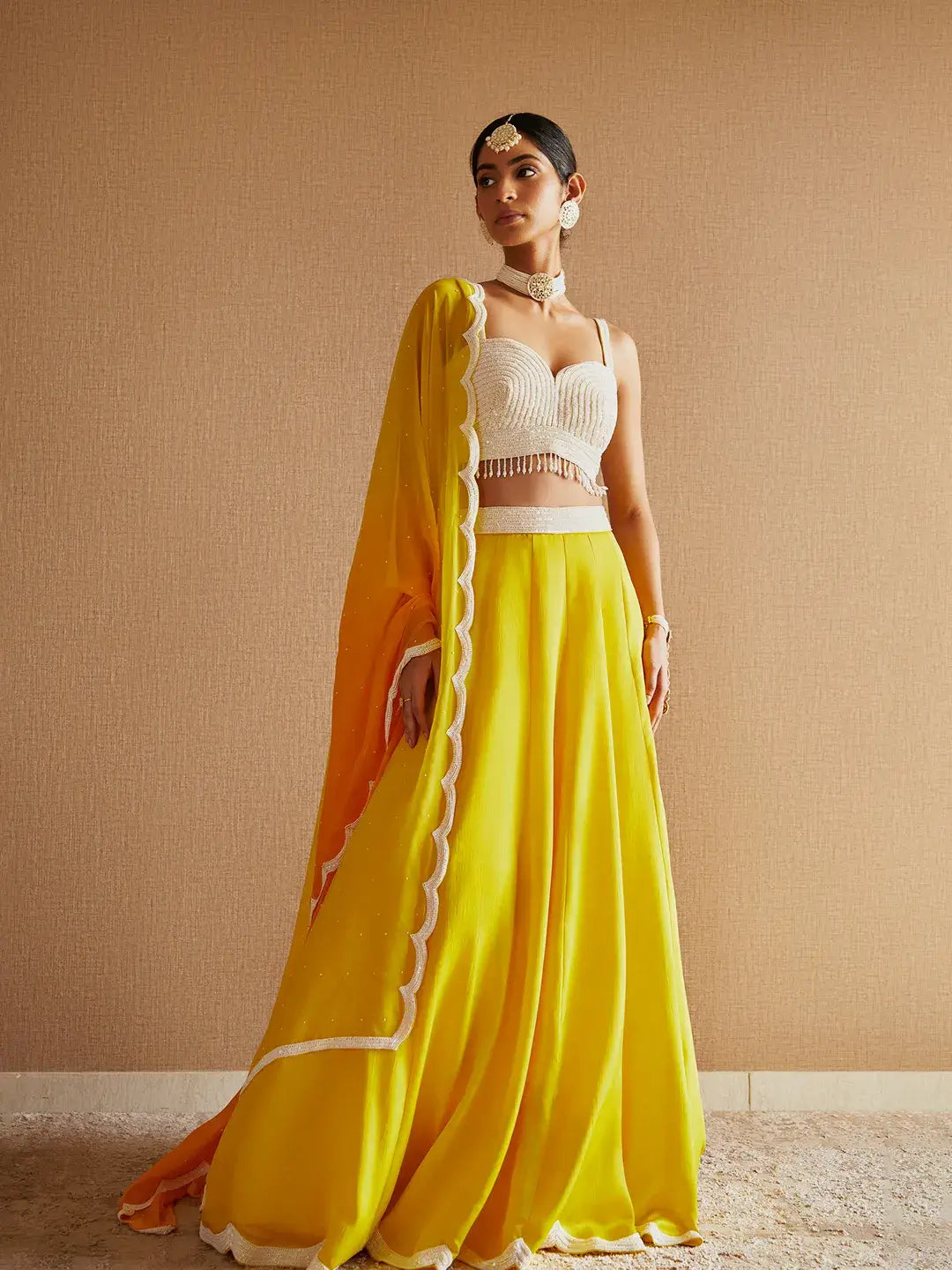 Yellow Lehenga Set