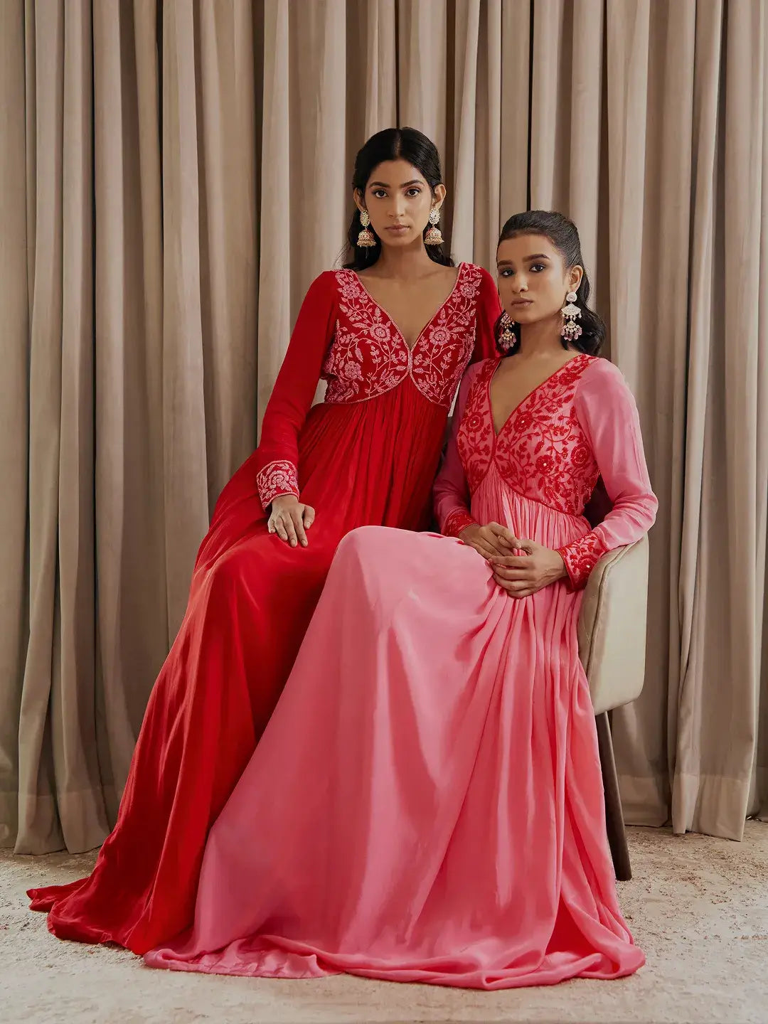 Bubblegum Pink Anarkali Set