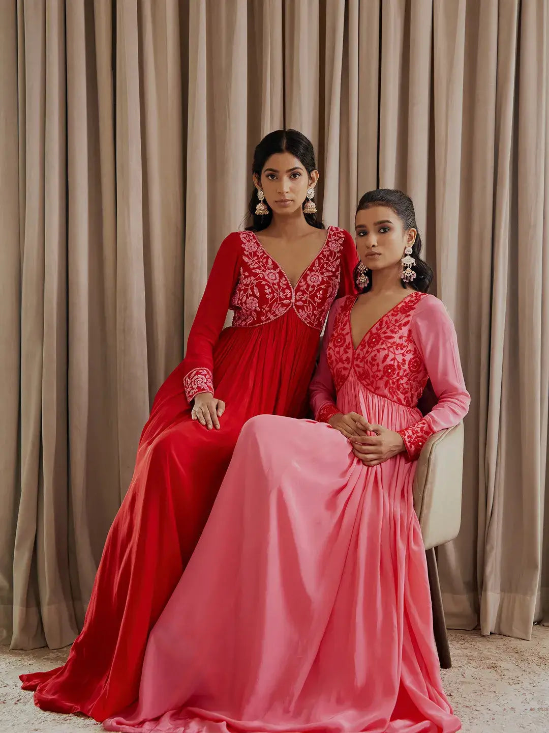 Bubblegum Pink Anarkali Set