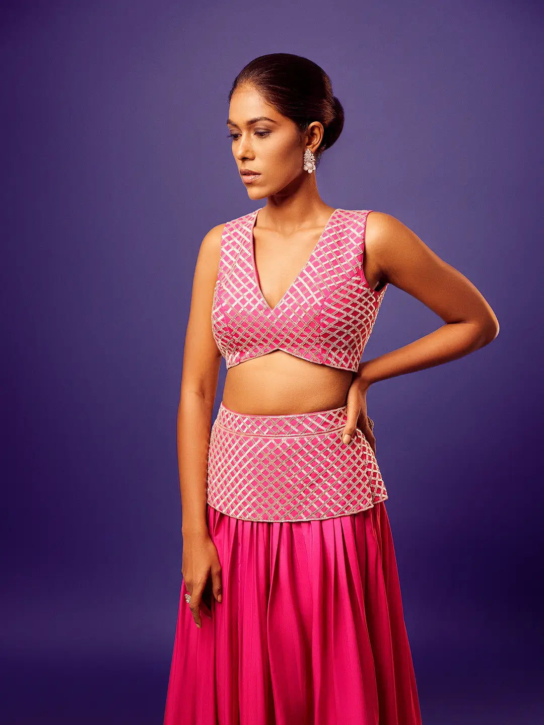 Pink-Orange Ombre Jasmine Set