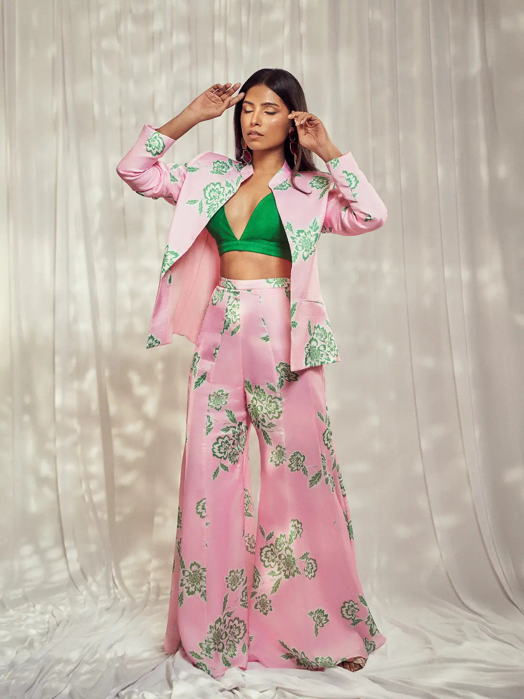 Baby Pink Blazer Set