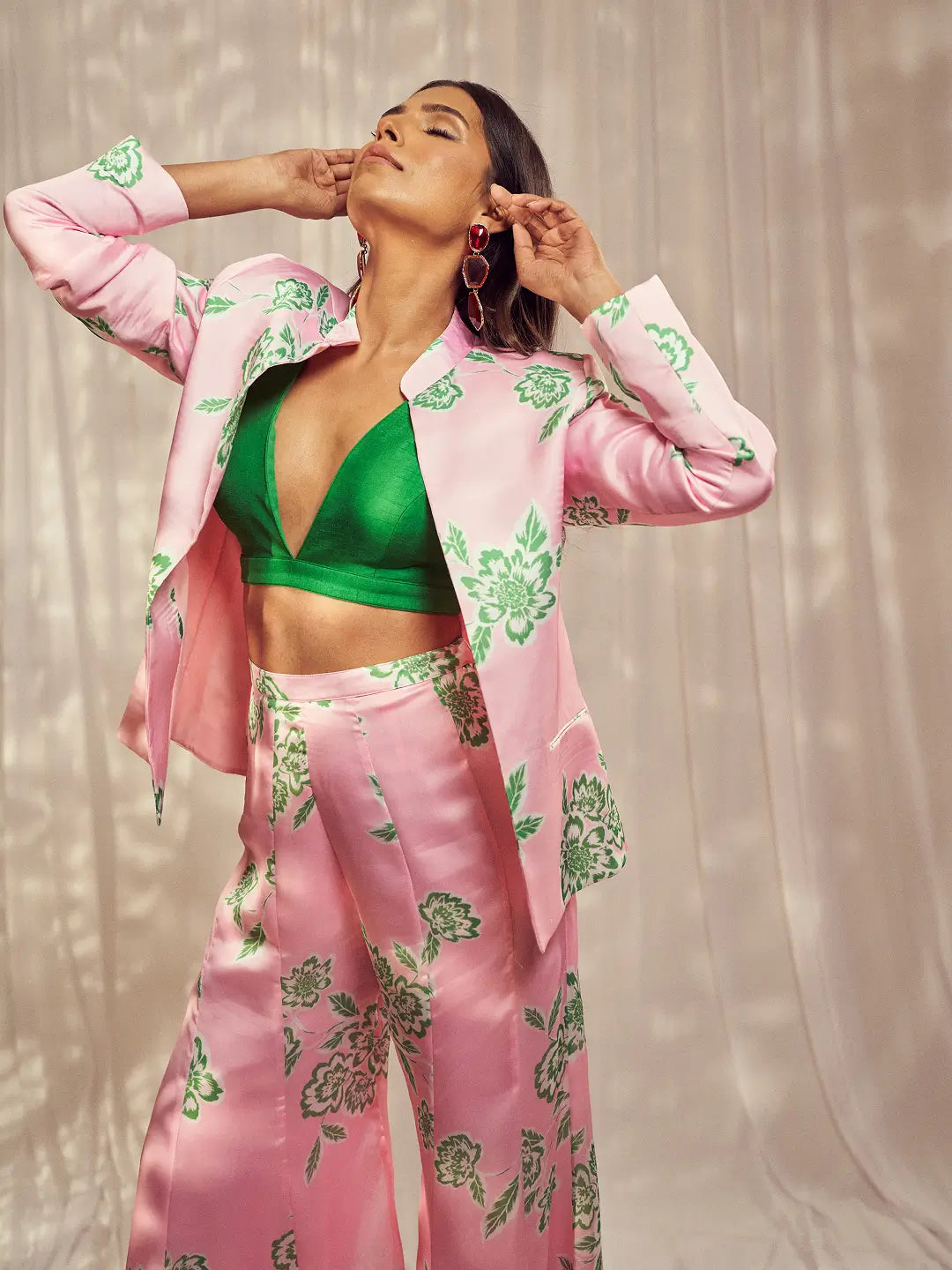 Baby Pink Blazer Set
