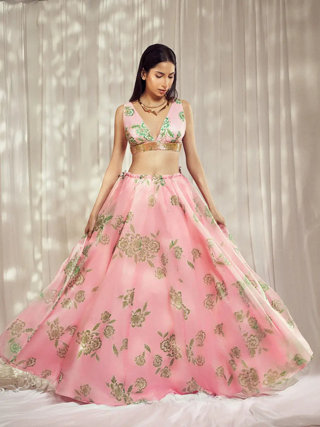 Baby Pink Lehenga Set