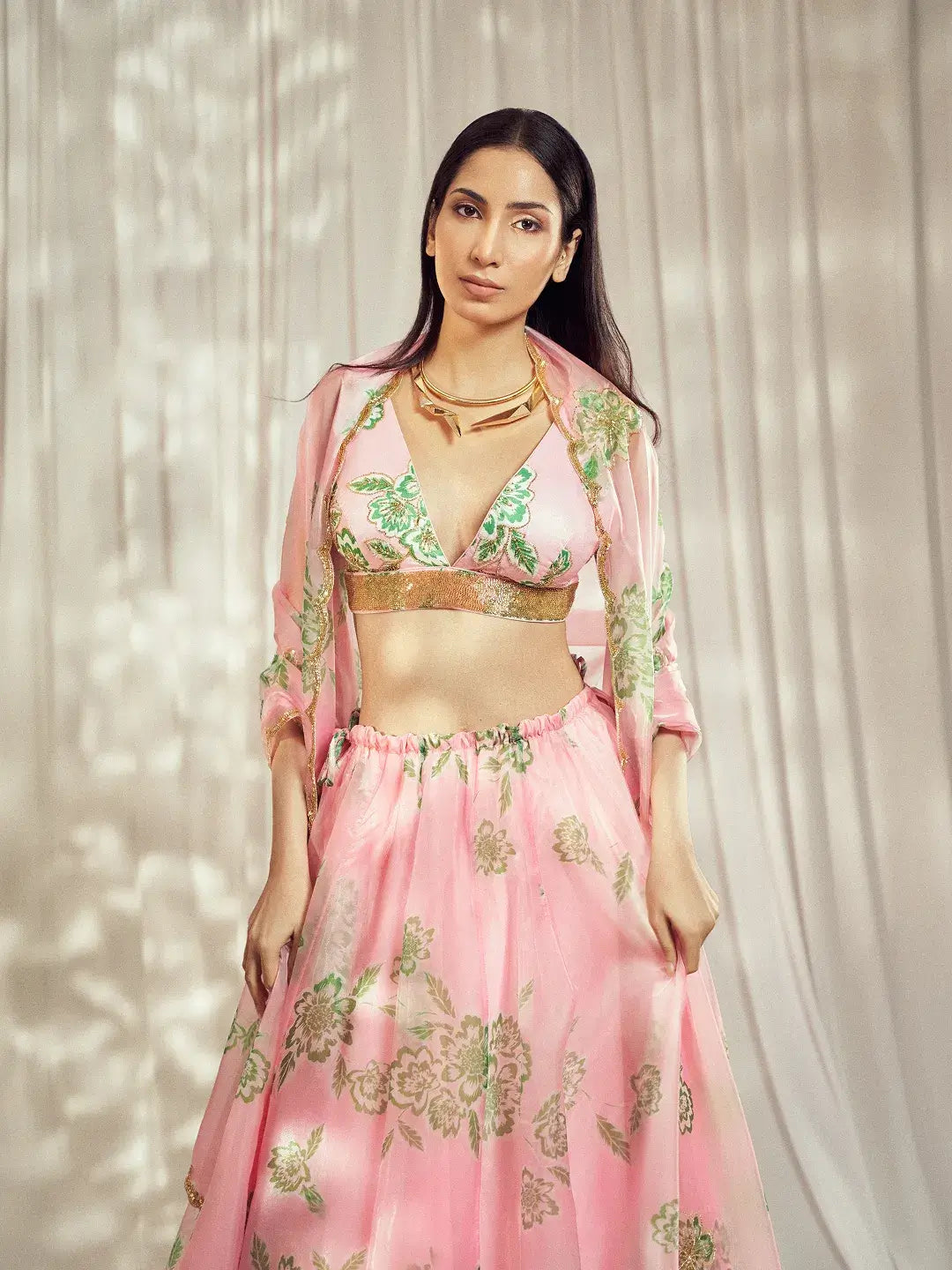 Baby Pink Lehenga Set