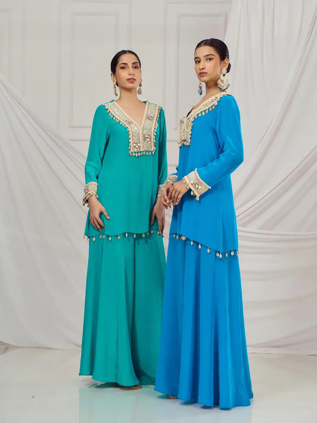 Rama Green Kaftan Set