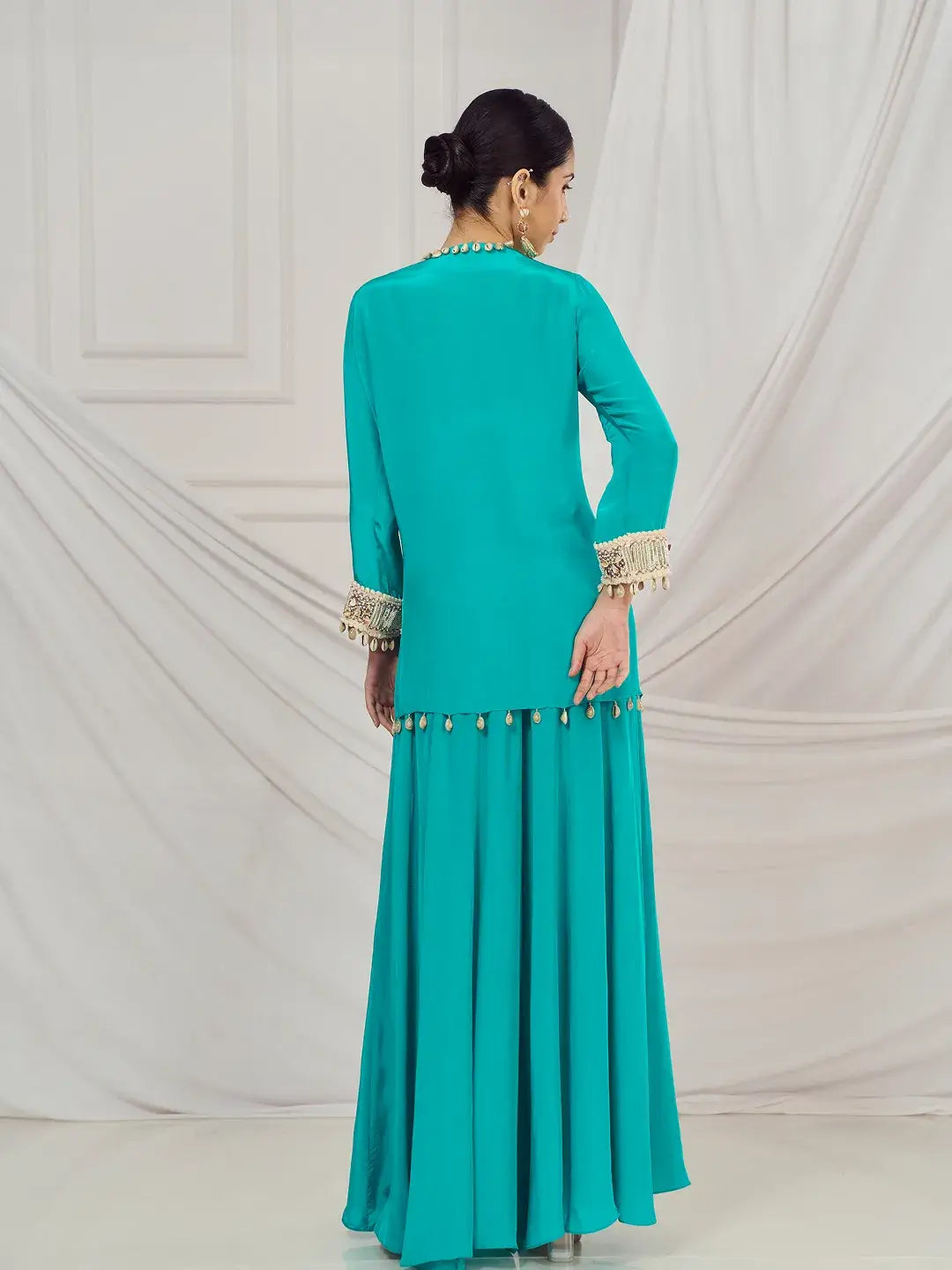 Rama Green Kaftan Set