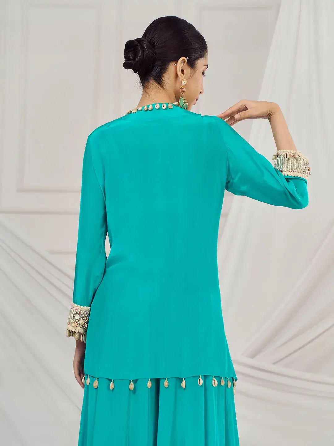Rama Green Kaftan Set