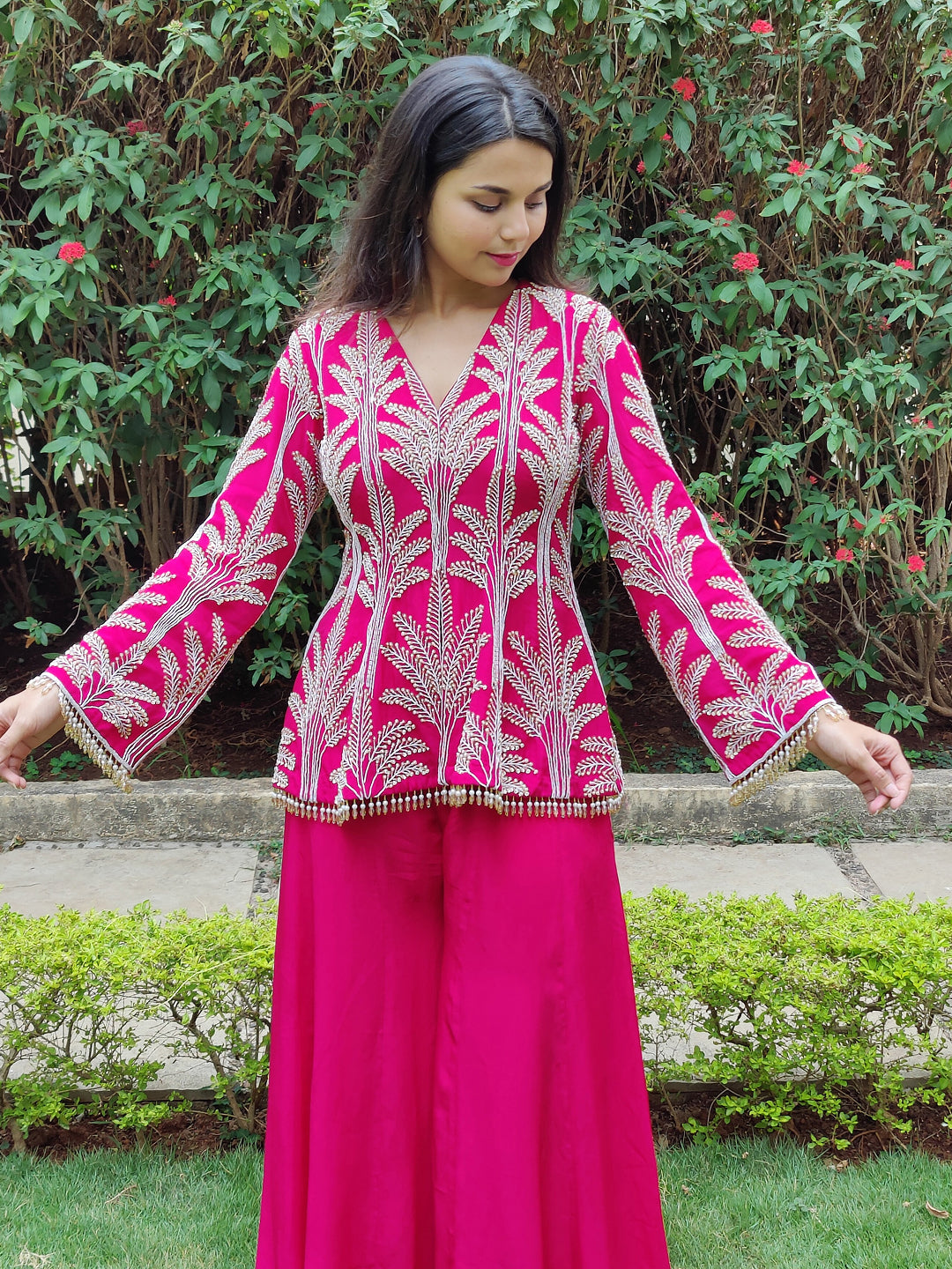 Embellished kurta Palazzo set