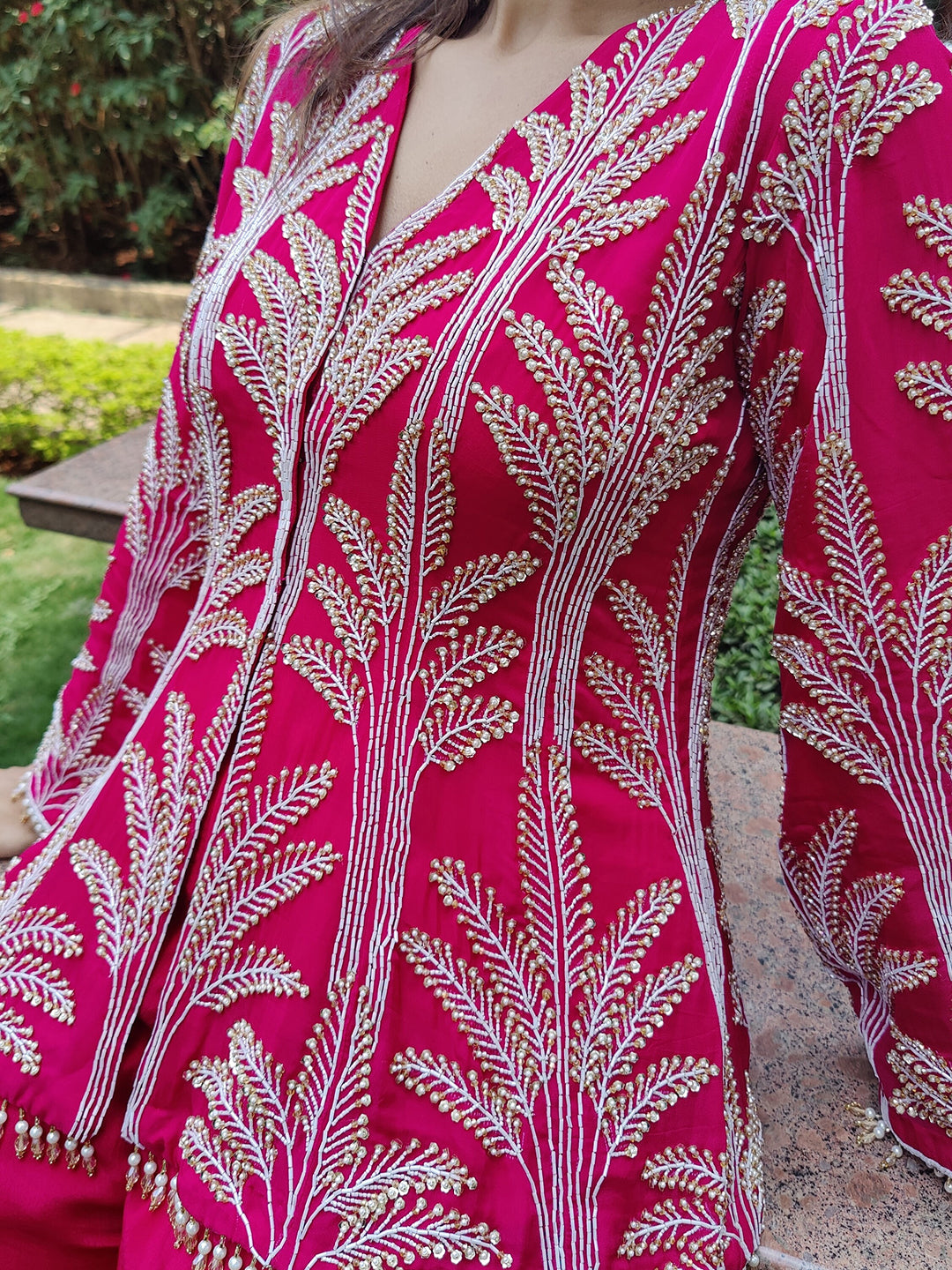 Embellished kurta Palazzo set