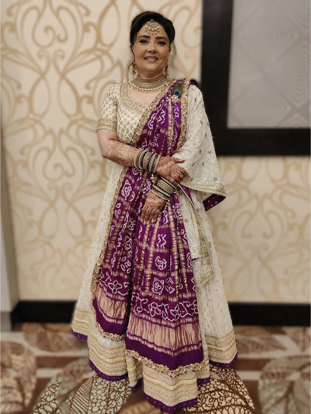 Opulence multi kali lehenga