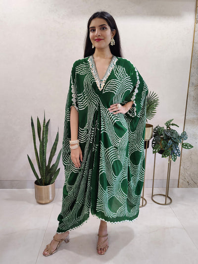 Bandhani draped dress