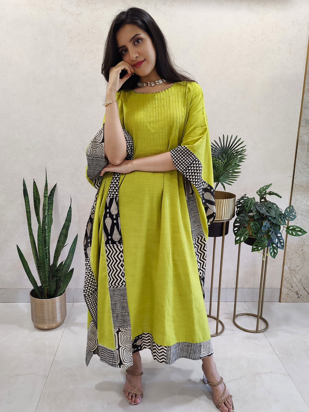 Cotton kaftan dress