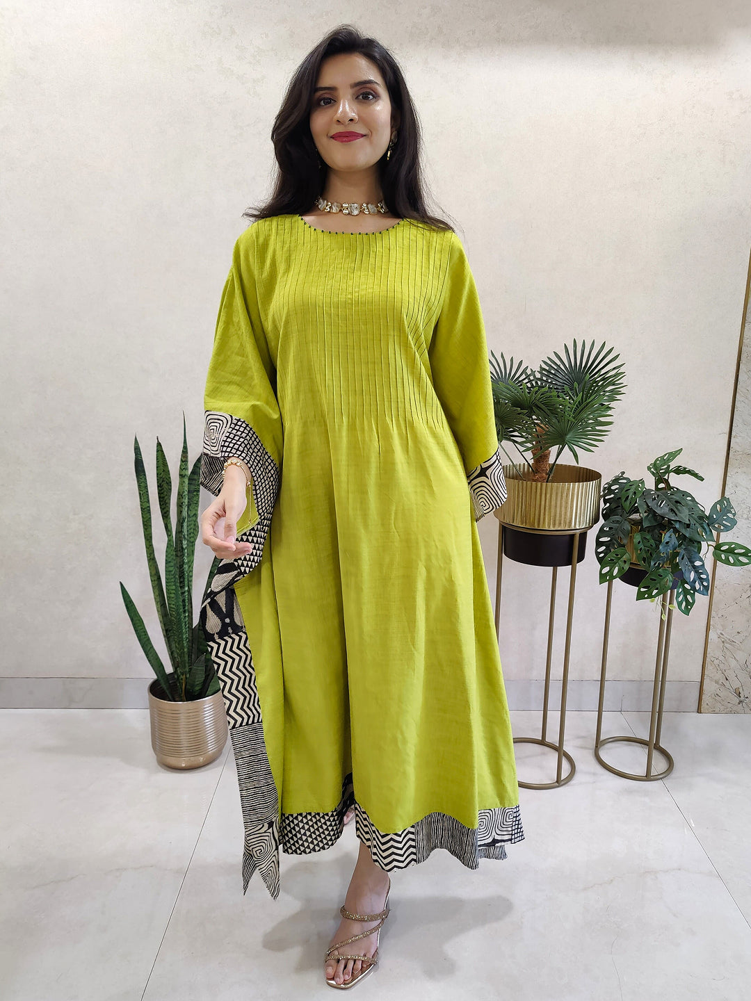 Cotton kaftan dress