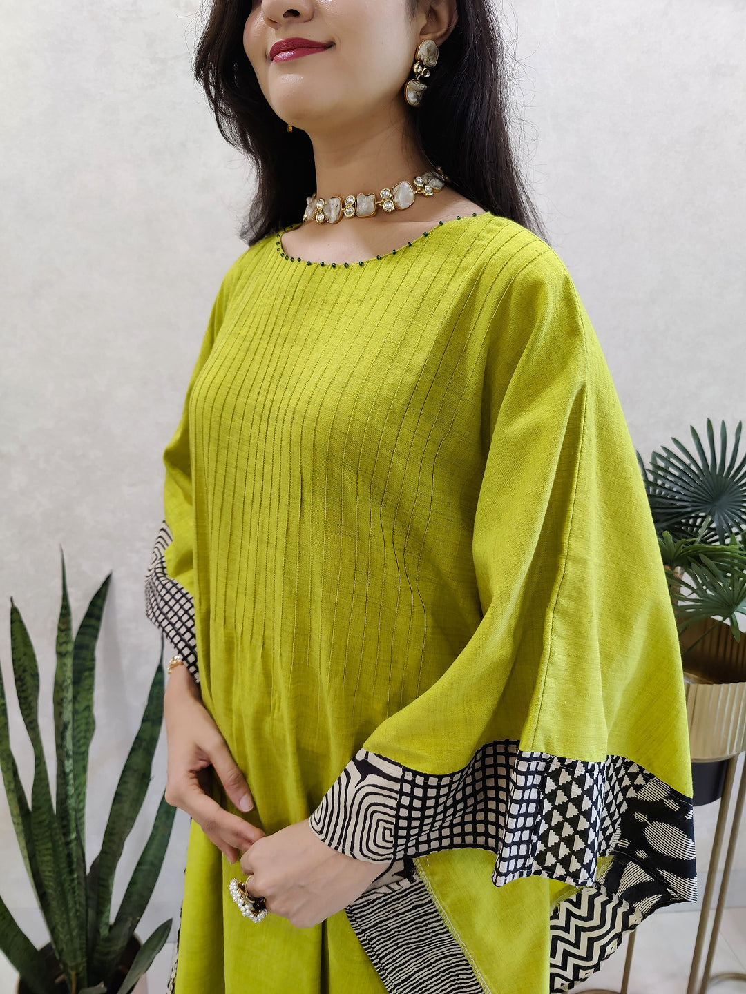 Cotton kaftan dress