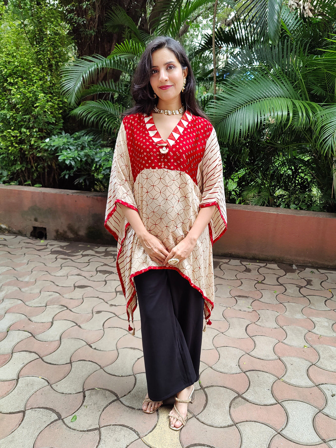 Ajarakh kaftan kurta