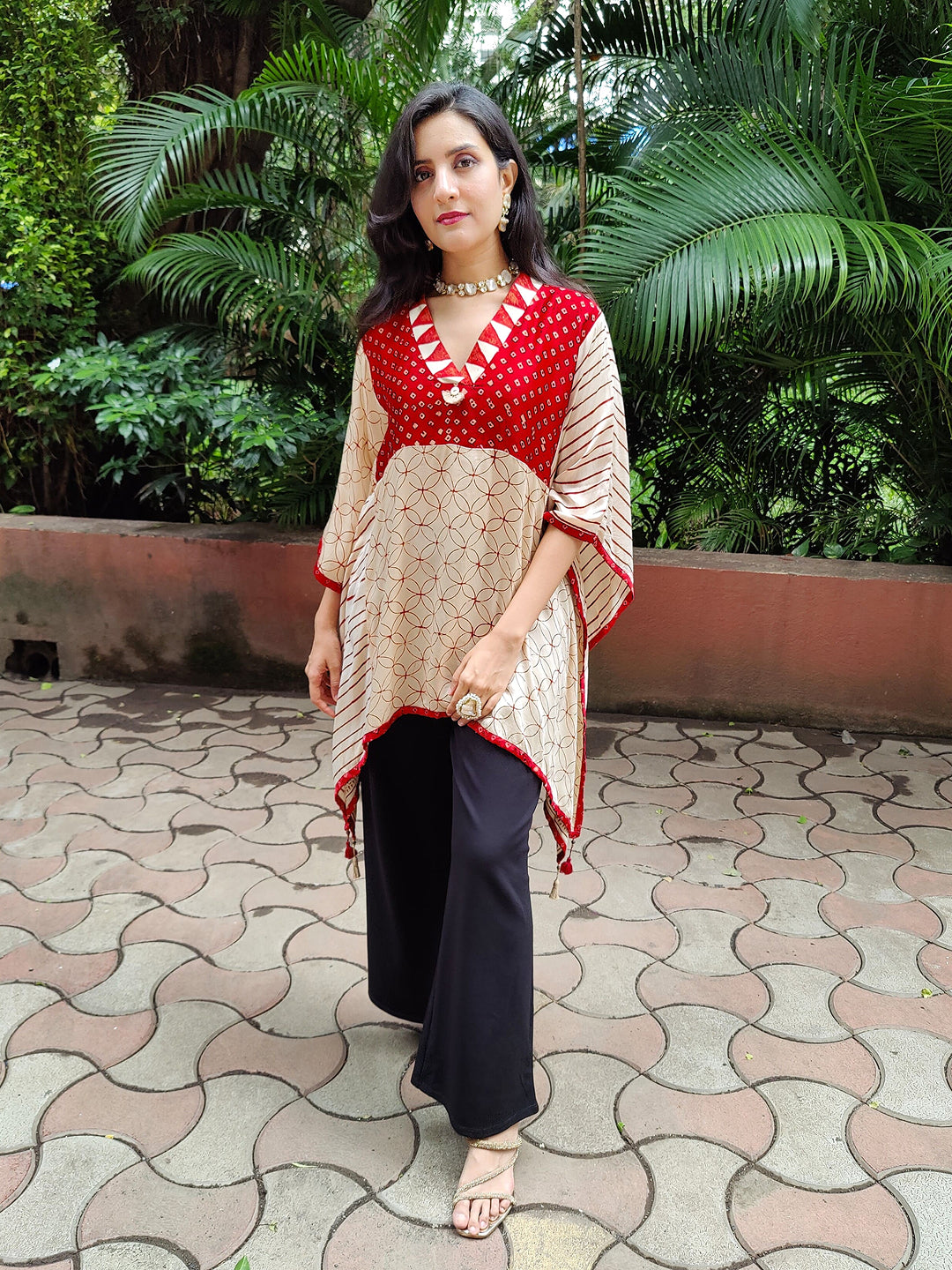 Ajarakh kaftan kurta