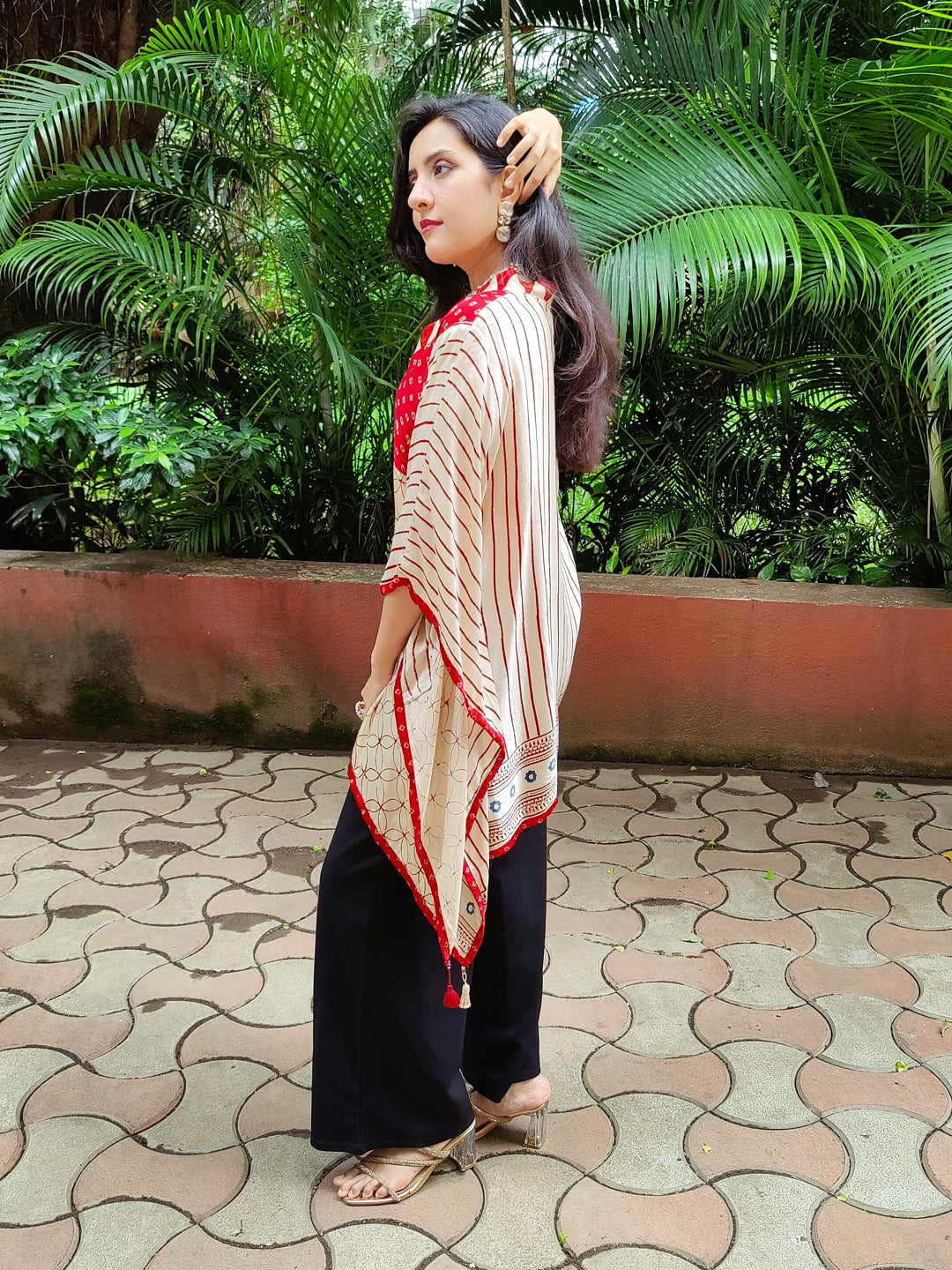 Ajarakh kaftan kurta