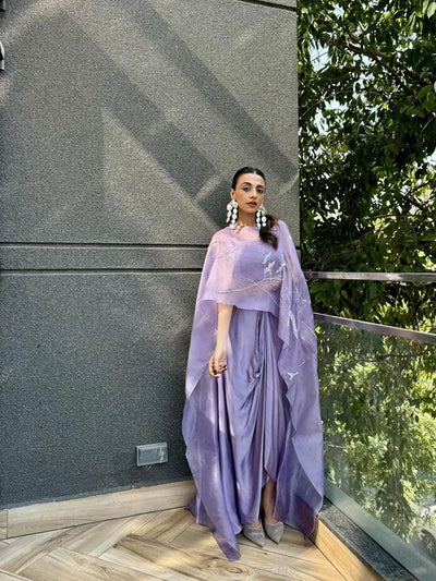 Reese draped skirt set