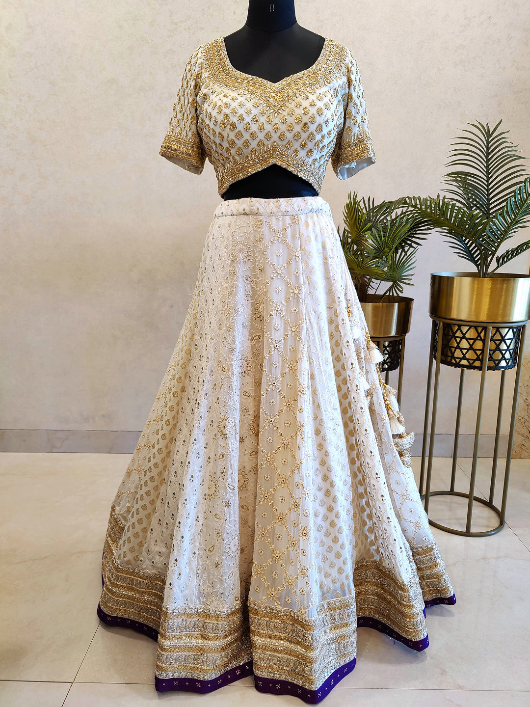 Opulence multi kali lehenga
