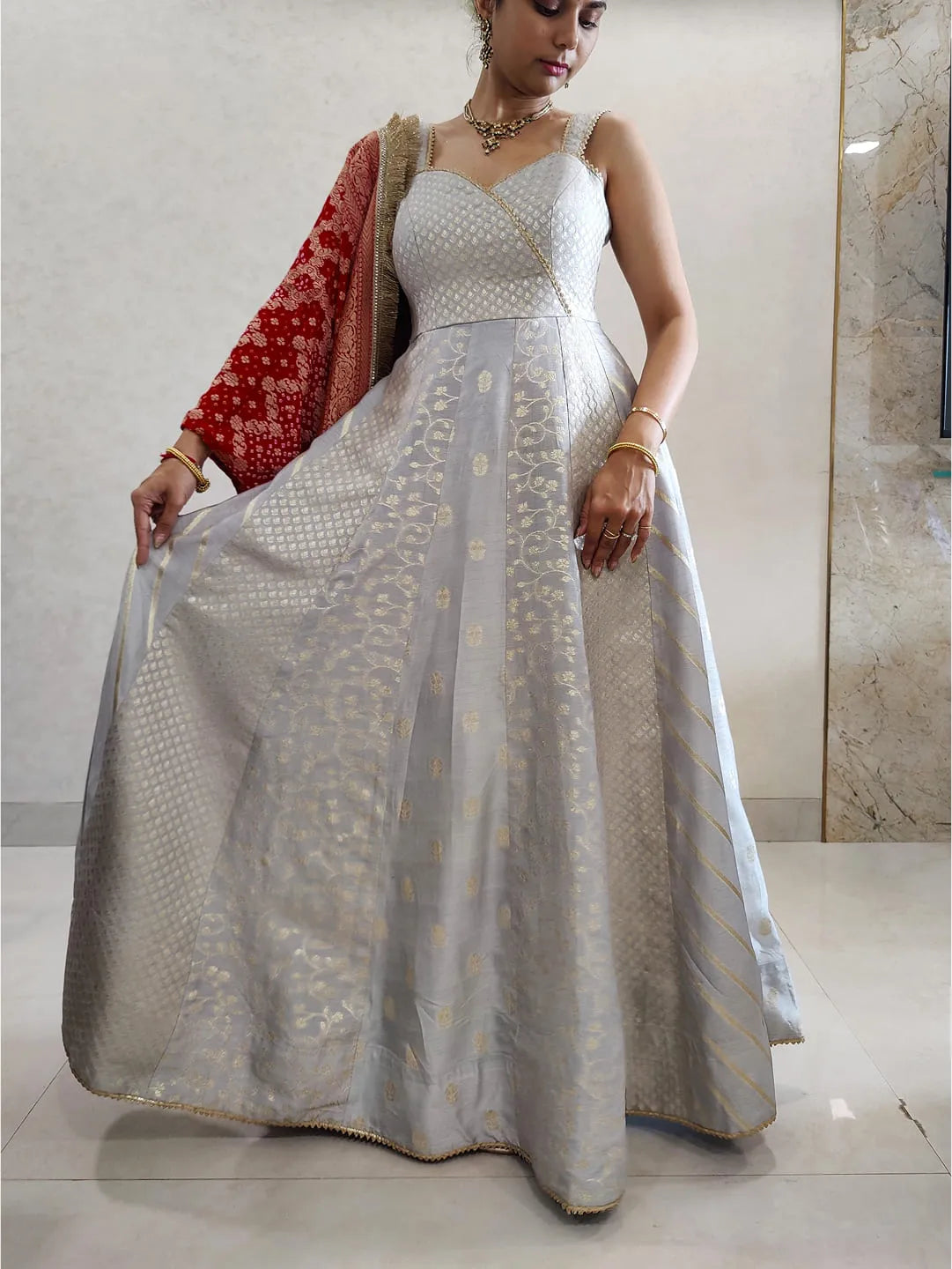 Multi design anarkali