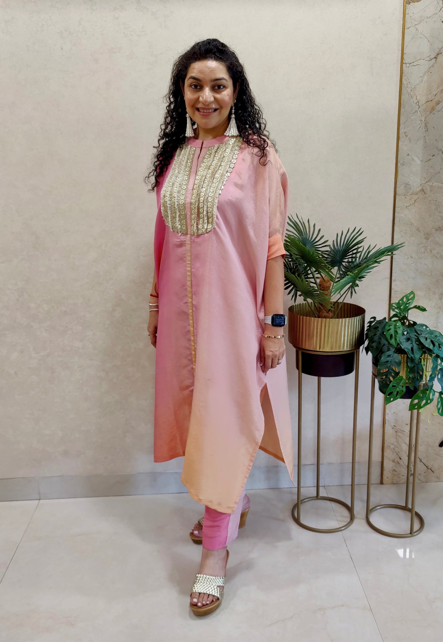 Shaded shimmer kurta