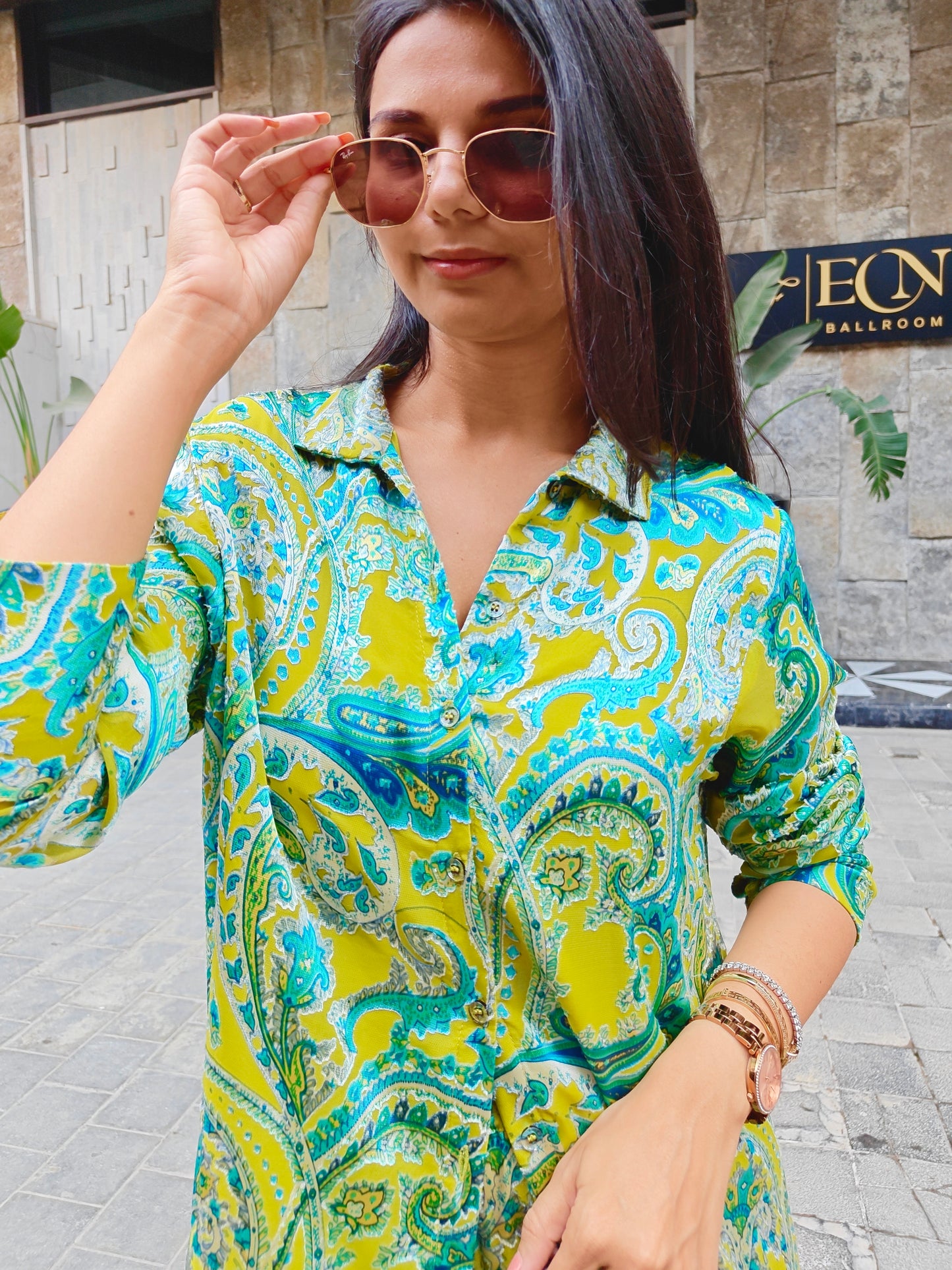 Brasso Queen- lime co-ord set