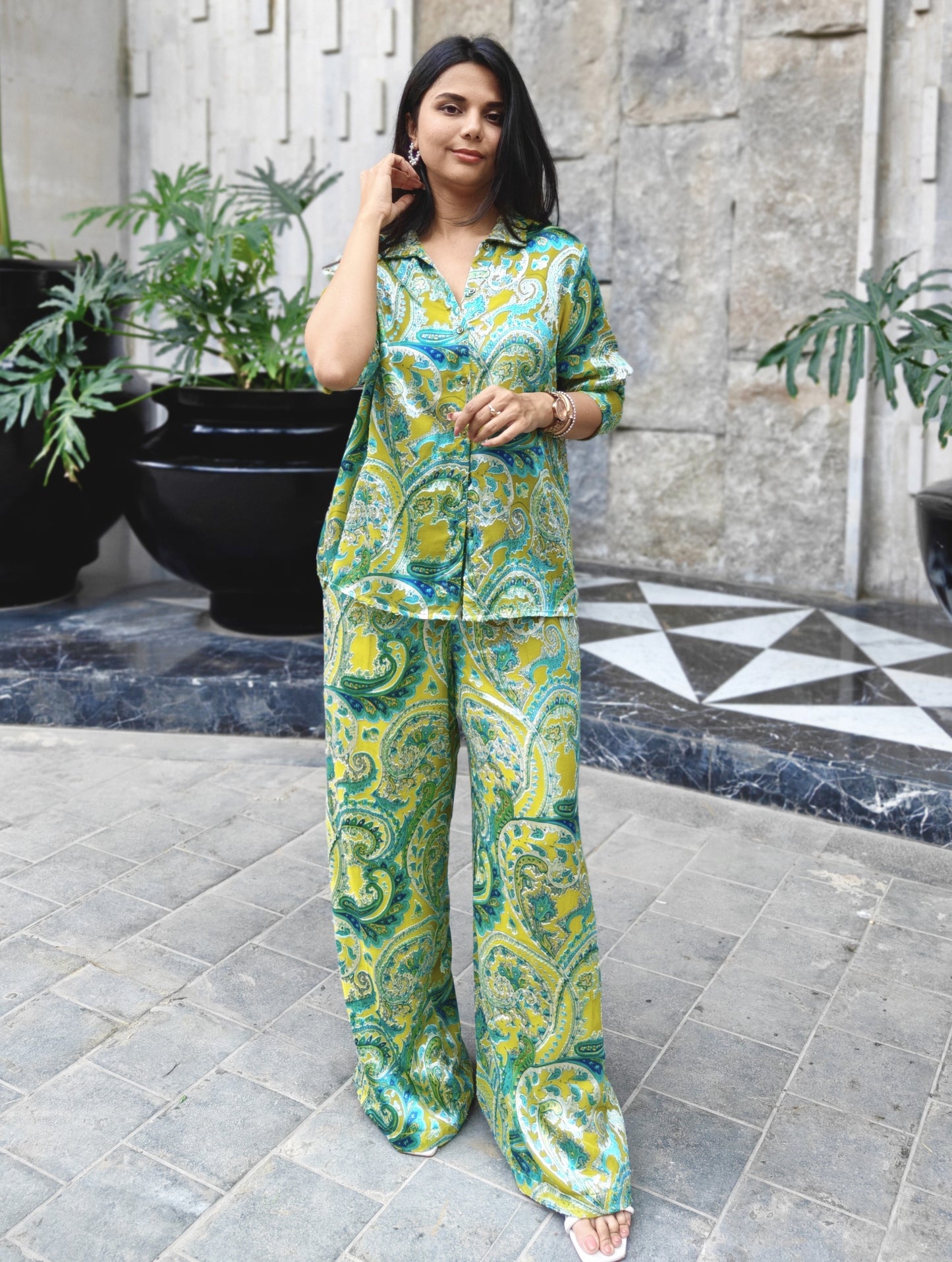 Brasso Queen- lime co-ord set