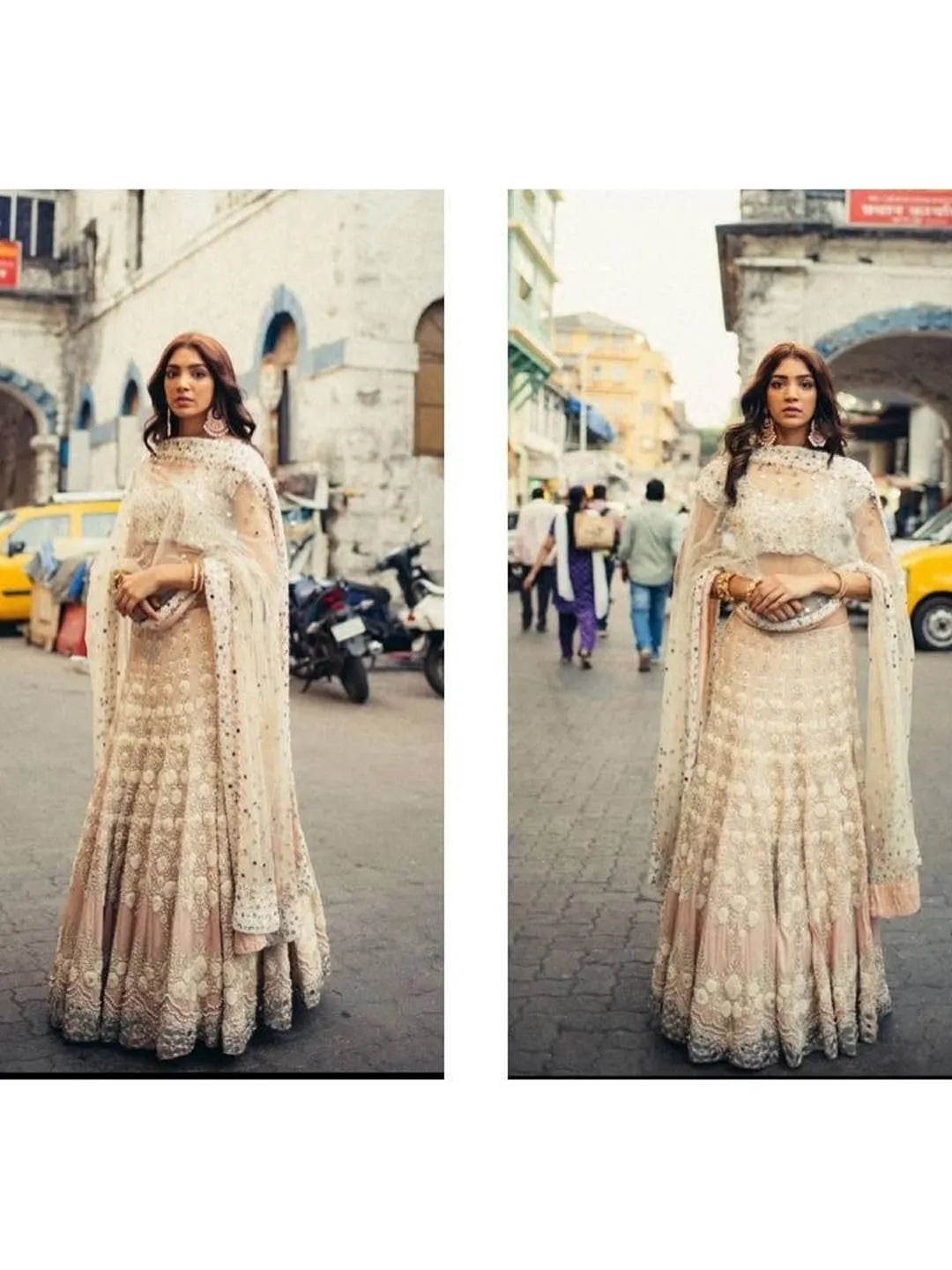 Ice pink lehenga