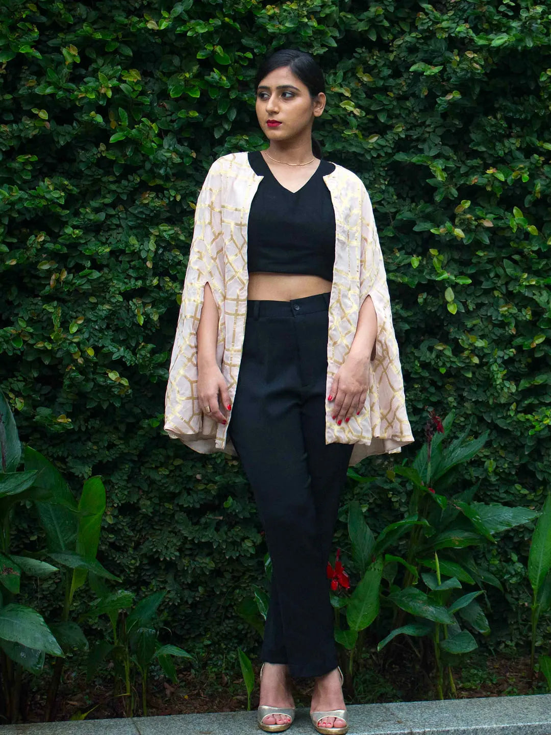 Brocade cape