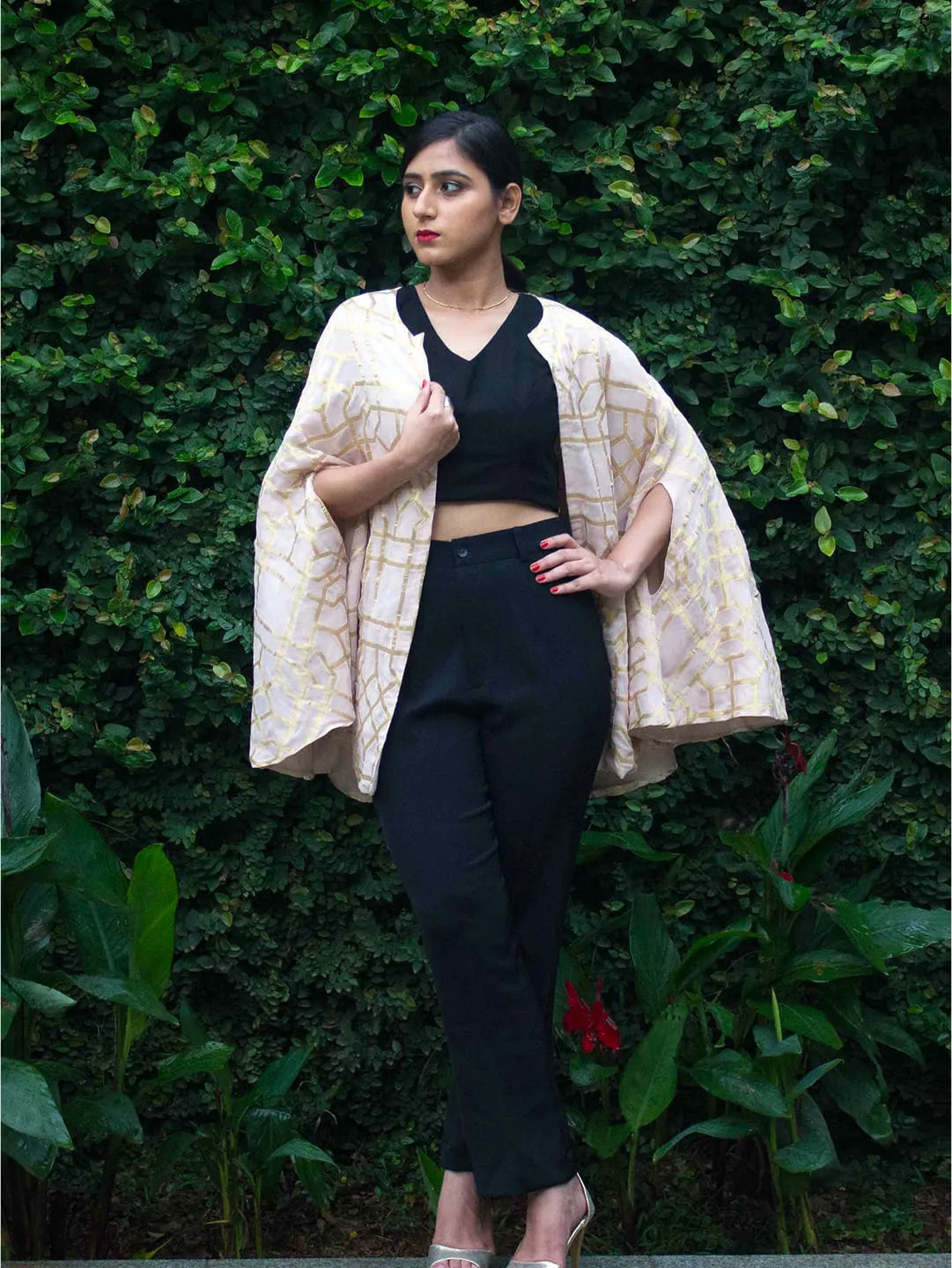 Brocade cape