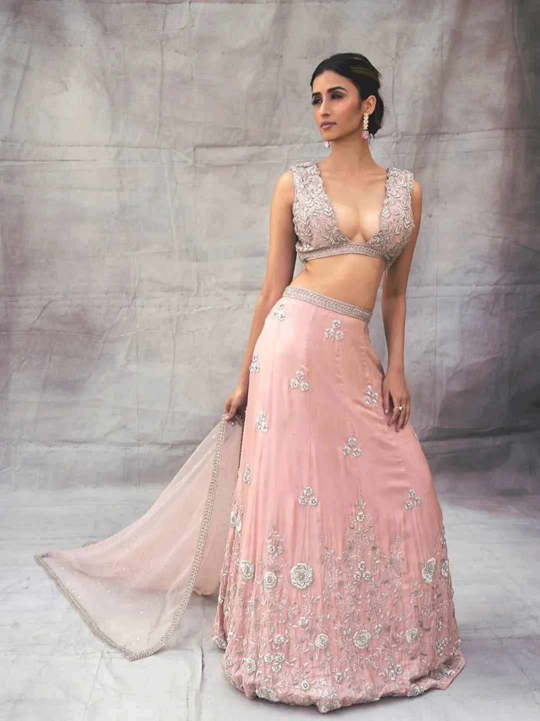 Pink zardozi lehenga