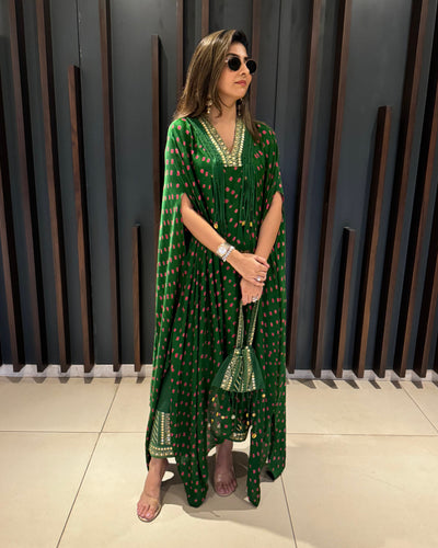 Bandhej kaftan set