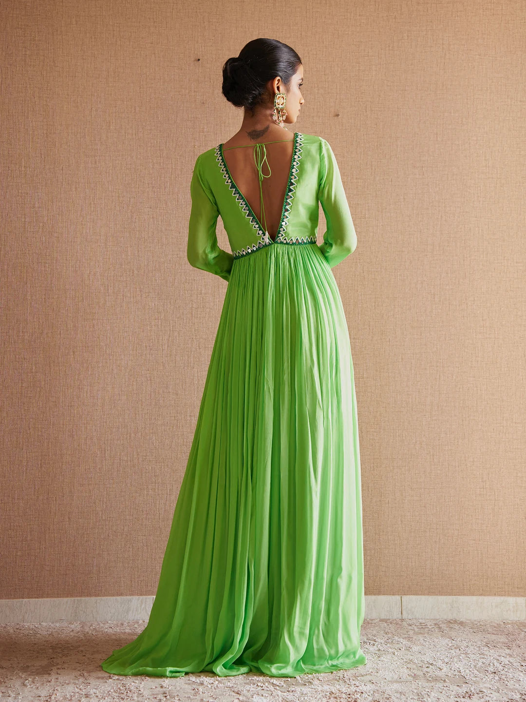 Light Green Anarkali Set